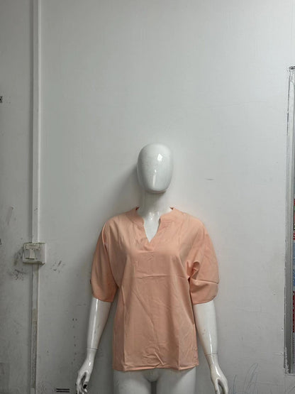 Blouse légère et polyvalente à manches courtes pour femme