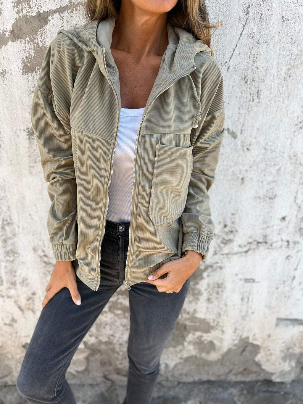 Veste chic casual avec poches pratiques