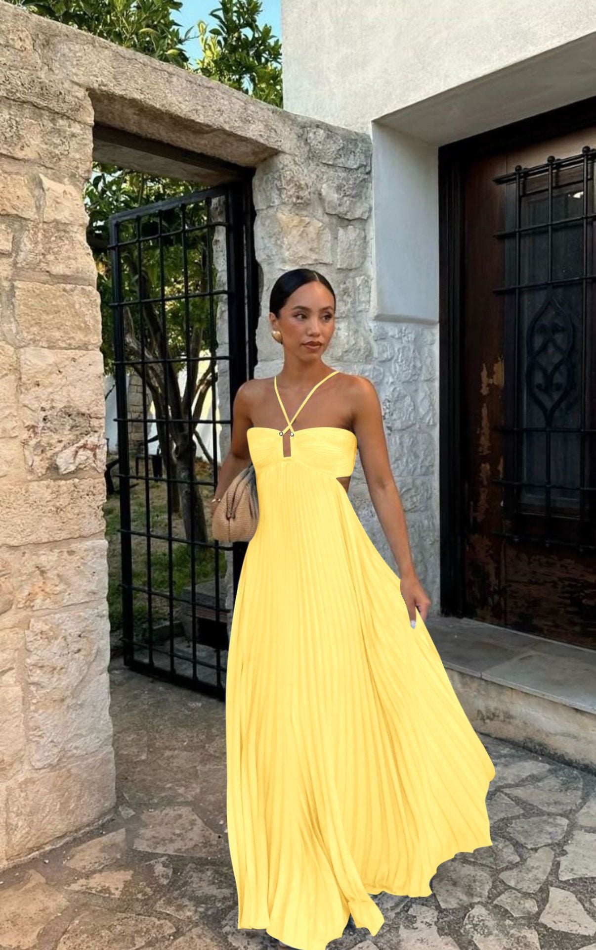 Robe élégante sans manches, soirée & événement