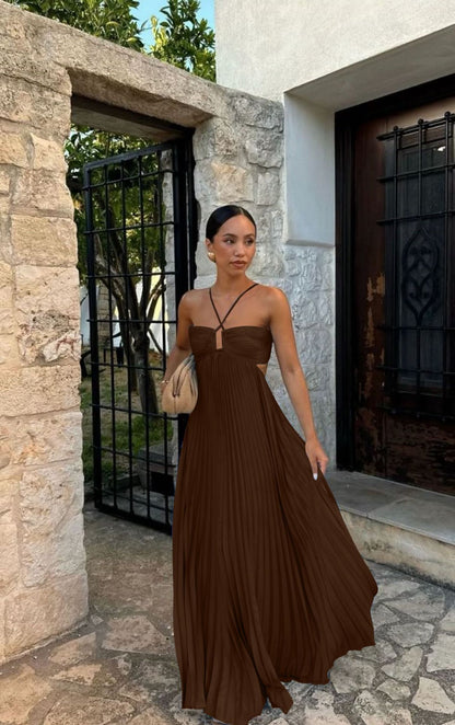 Robe élégante sans manches, soirée & événement