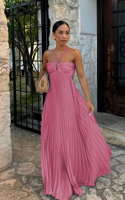 Robe élégante sans manches, soirée & événement